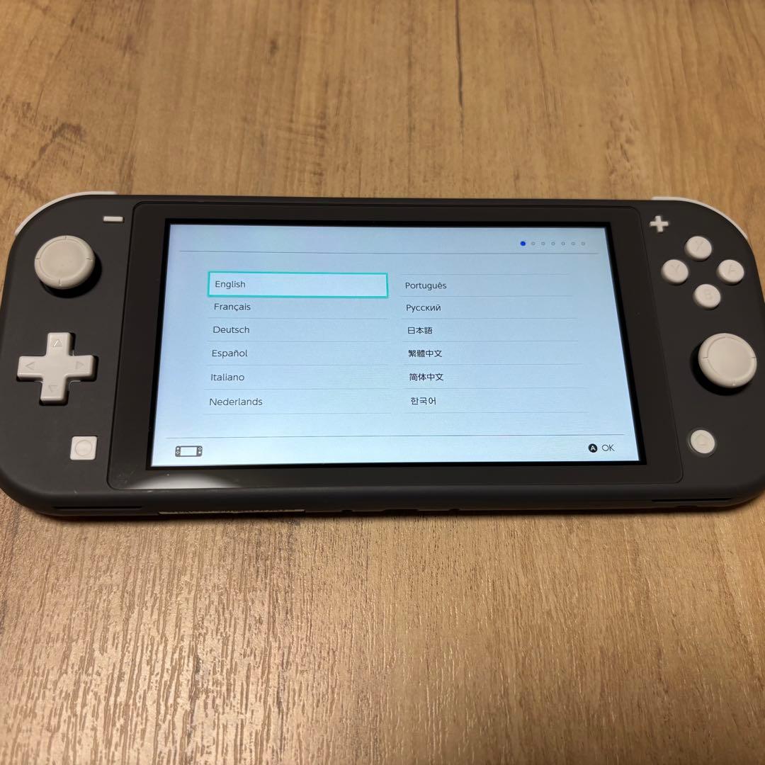 【美品】箱付きNintendo Switch Lite グレー 本体