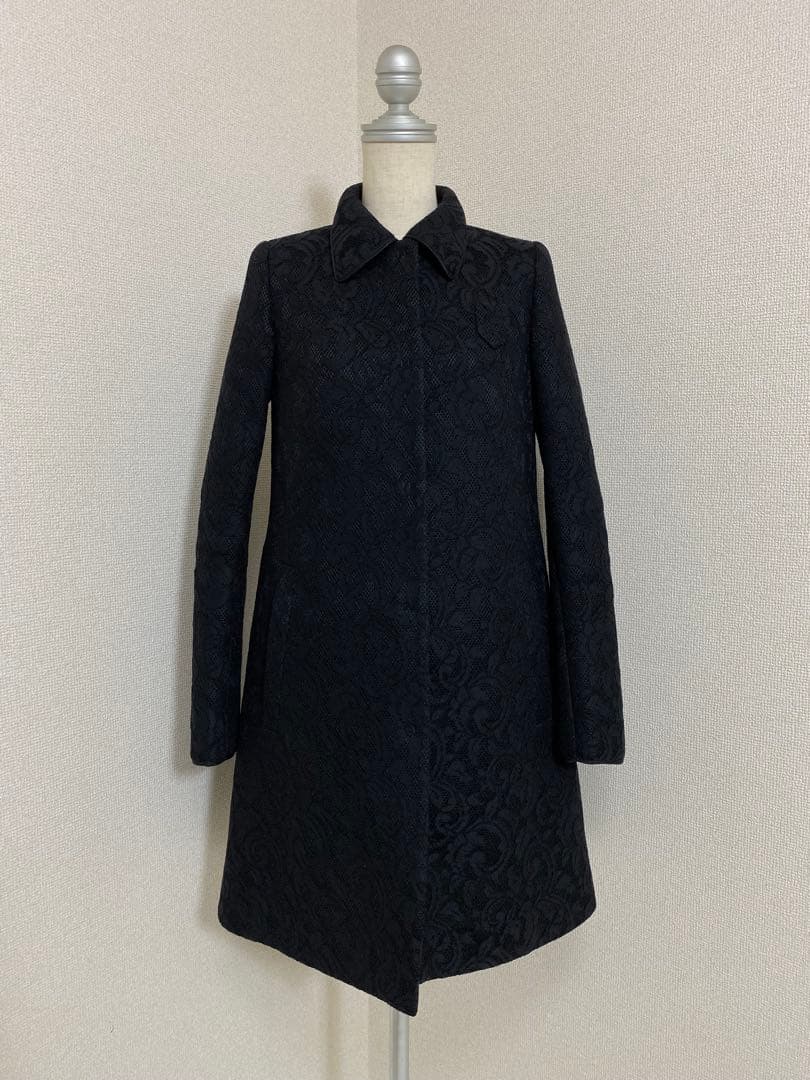 9169. N˚21 総レース イタリア製 コート 裏地シルク100%