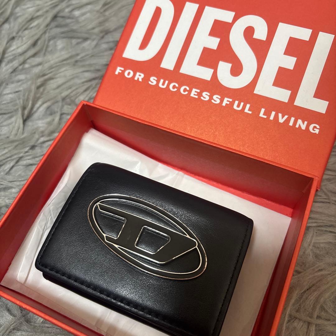 【美品✨箱あり】DIESEL 三つ折り財布 コンパクトウォレット