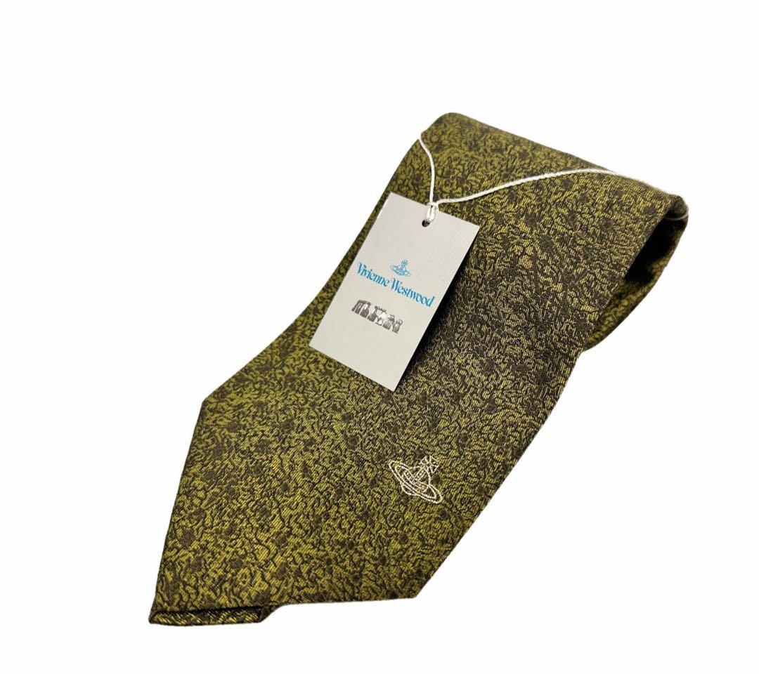 ヴィヴィアン オーブ ネクタイ MANDAI UFO 緑系 アッシュ ビジネス