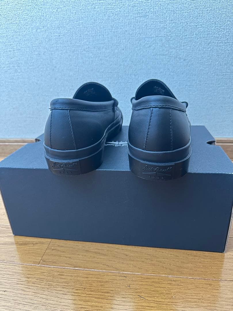 コンバース　ジャックパーセル　ブラックローファー　28センチ