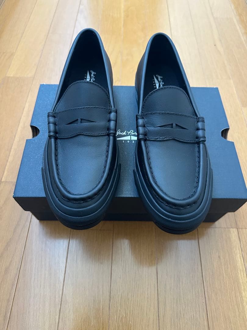 コンバース　ジャックパーセル　ブラックローファー　28センチ