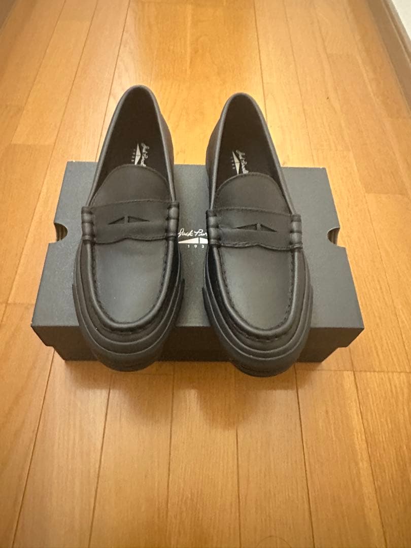 コンバース　ジャックパーセル　ブラックローファー　28センチ