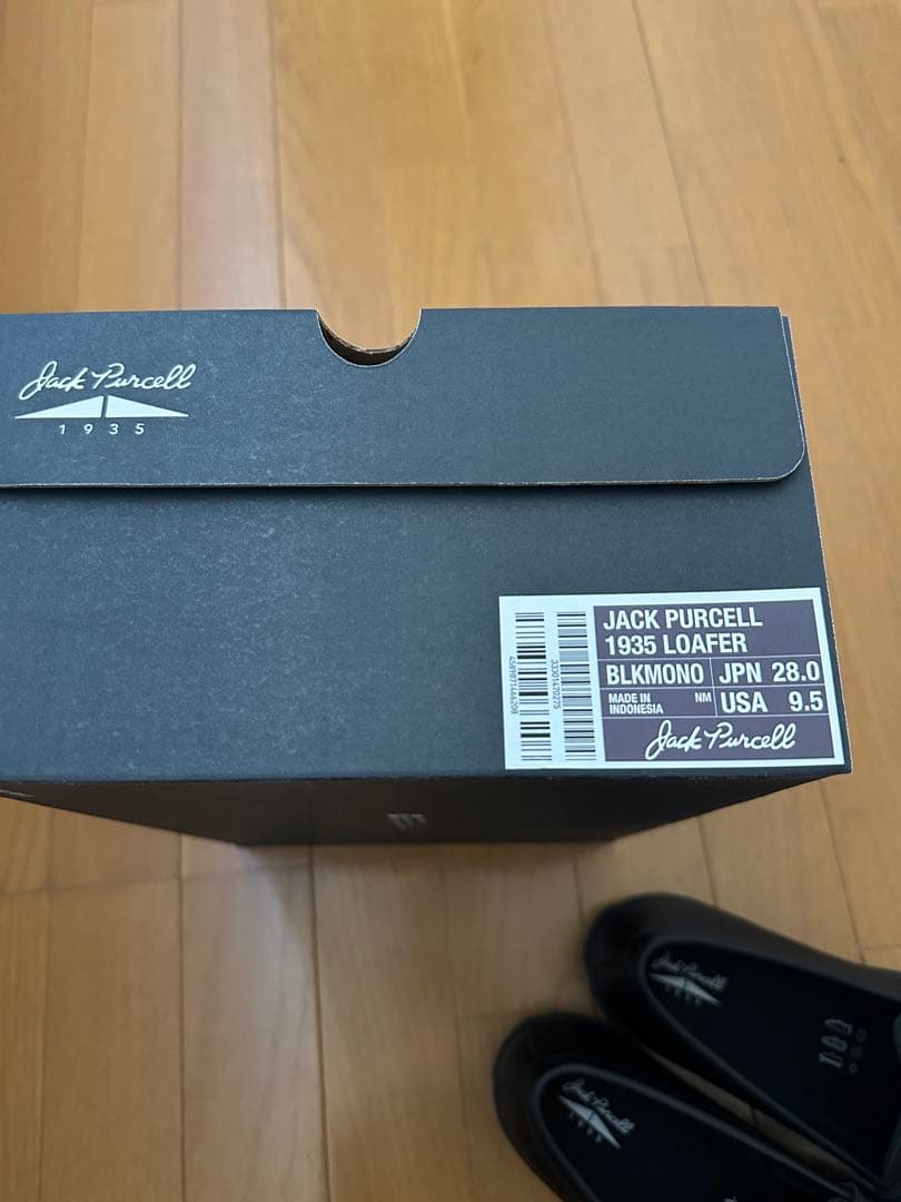 コンバース　ジャックパーセル　ブラックローファー　28センチ