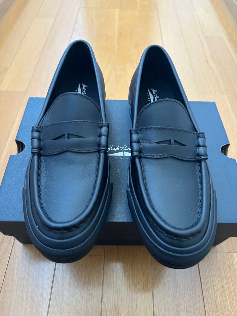 コンバース　ジャックパーセル　ブラックローファー　28センチ