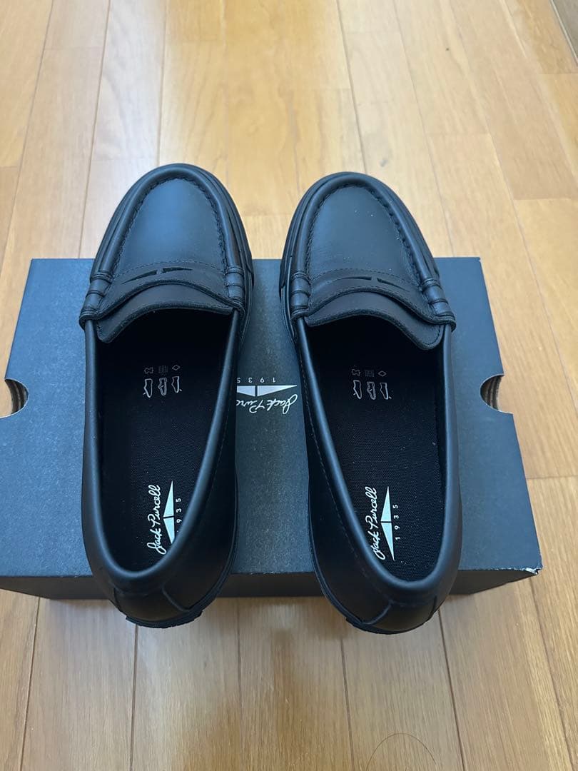 コンバース　ジャックパーセル　ブラックローファー　28センチ