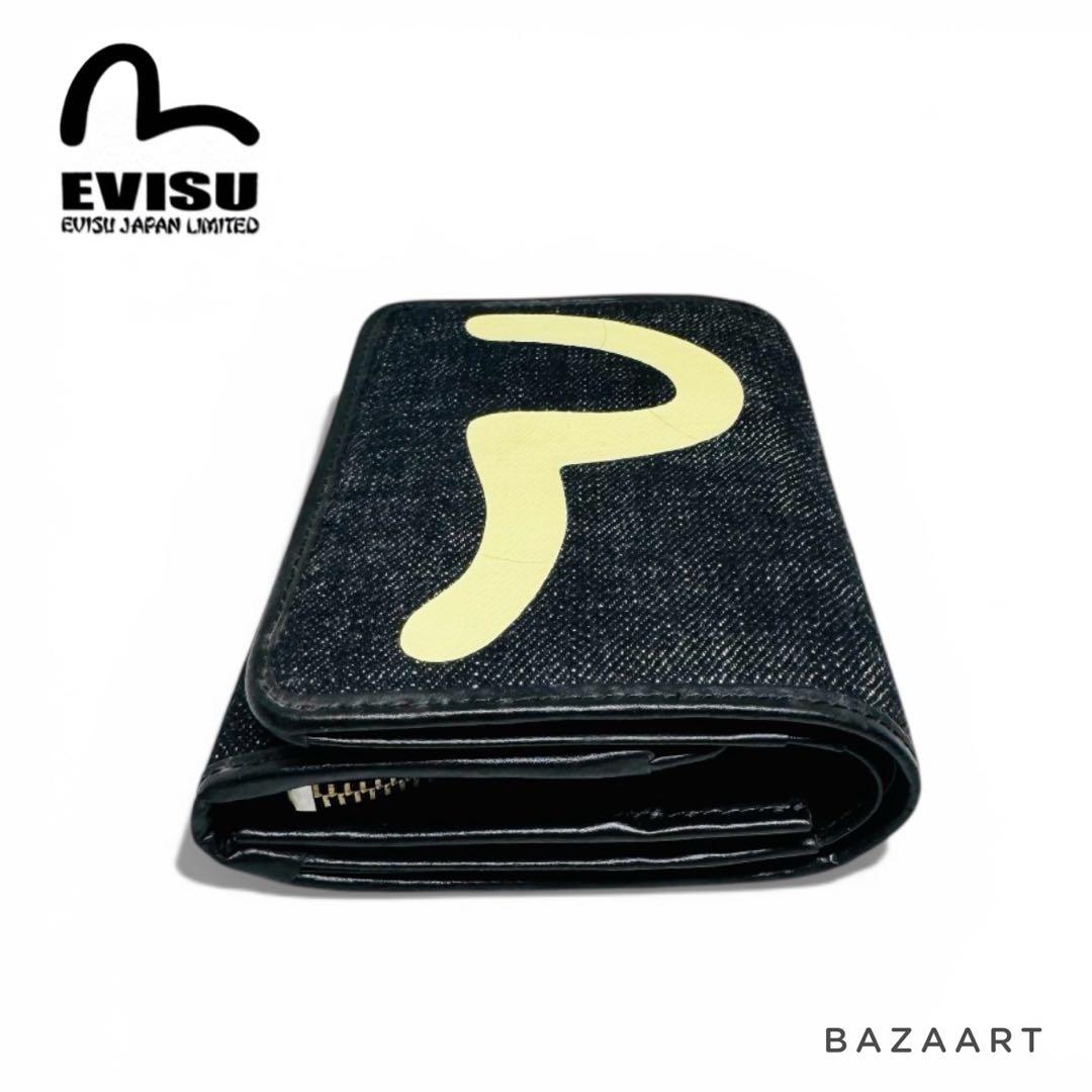 EVISU エヴィス デニム 二つ折り財布 カモメロゴ