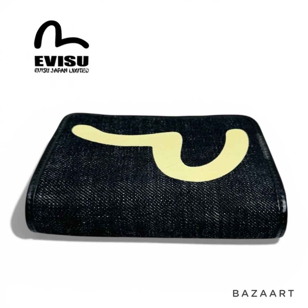 EVISU エヴィス デニム 二つ折り財布 カモメロゴ