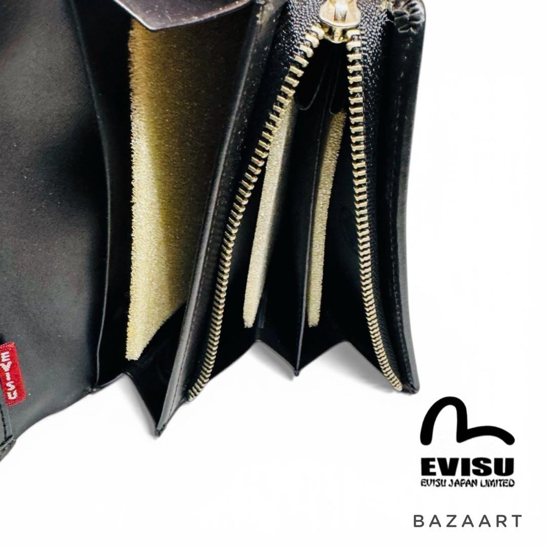 EVISU エヴィス デニム 二つ折り財布 カモメロゴ