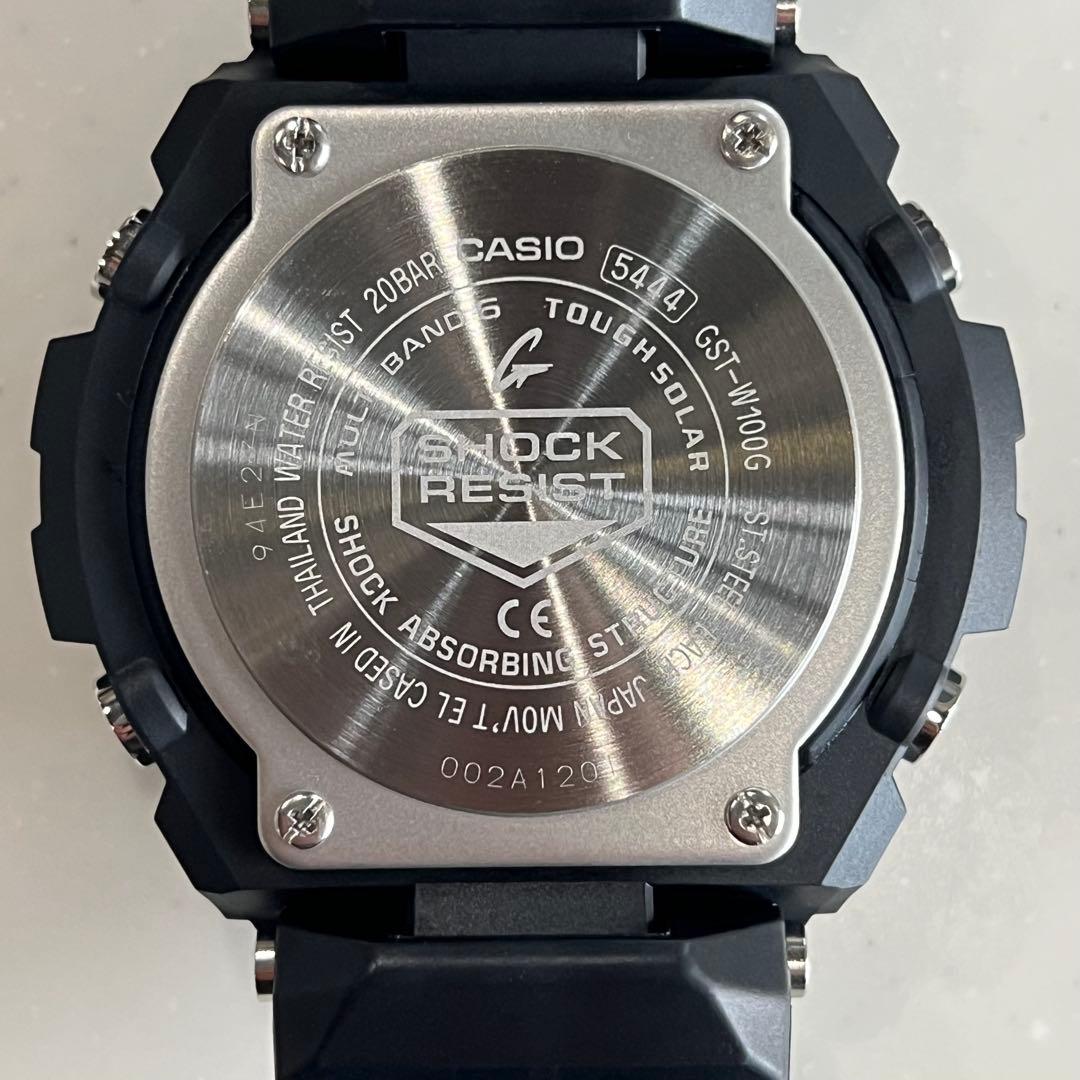 【新品同様】G-SHOCK GST-W100G　電波ソーラー　メンズ　腕時計