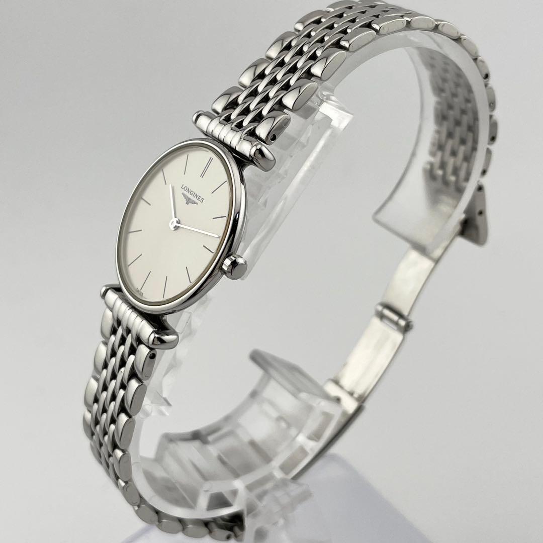 【稼働/新品電池】ロンジン　グランドクラシック　腕時計　純正ベルト　シルバー