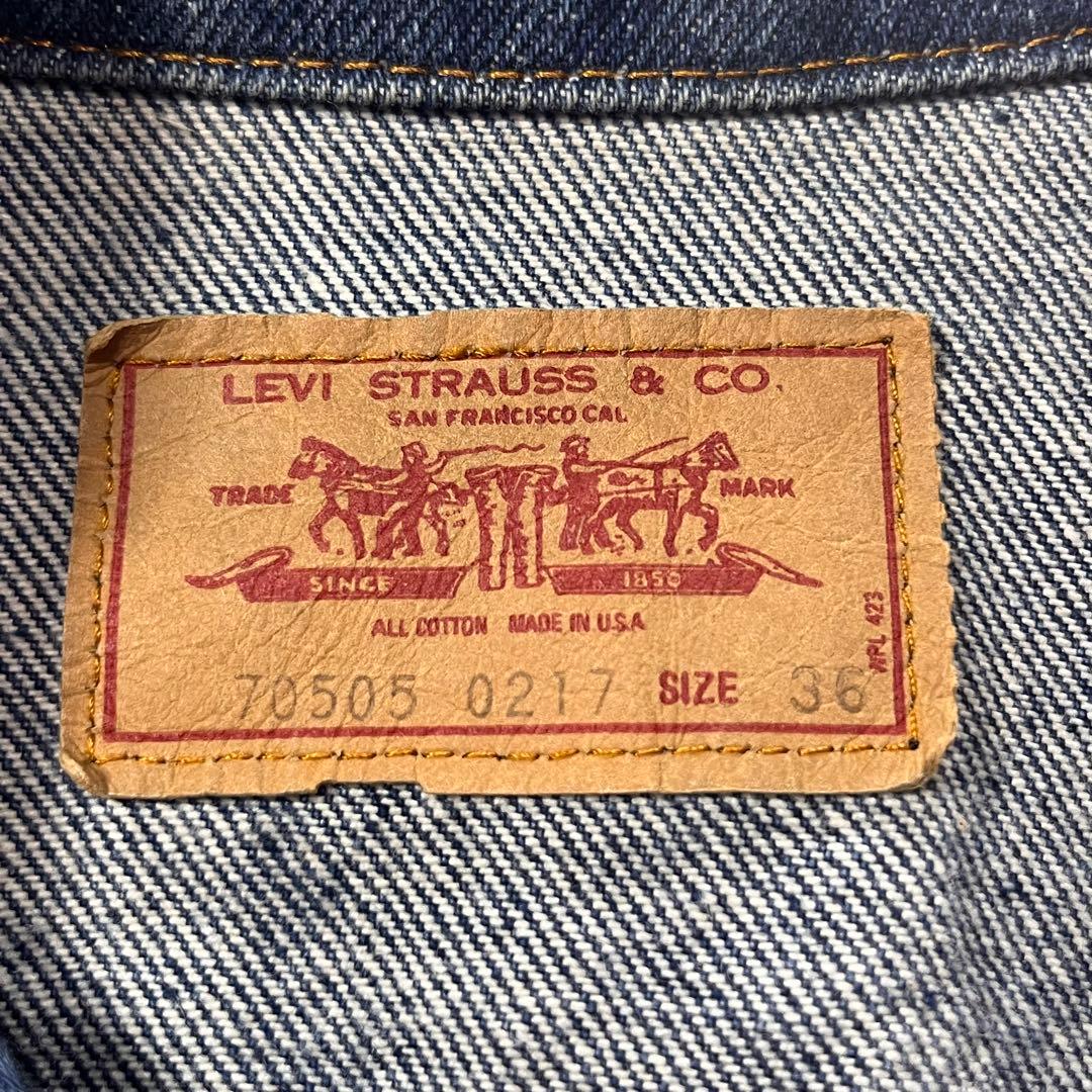 ◎60s LEVI’S 70505 BIGE 移行期 デニムジャケット 527