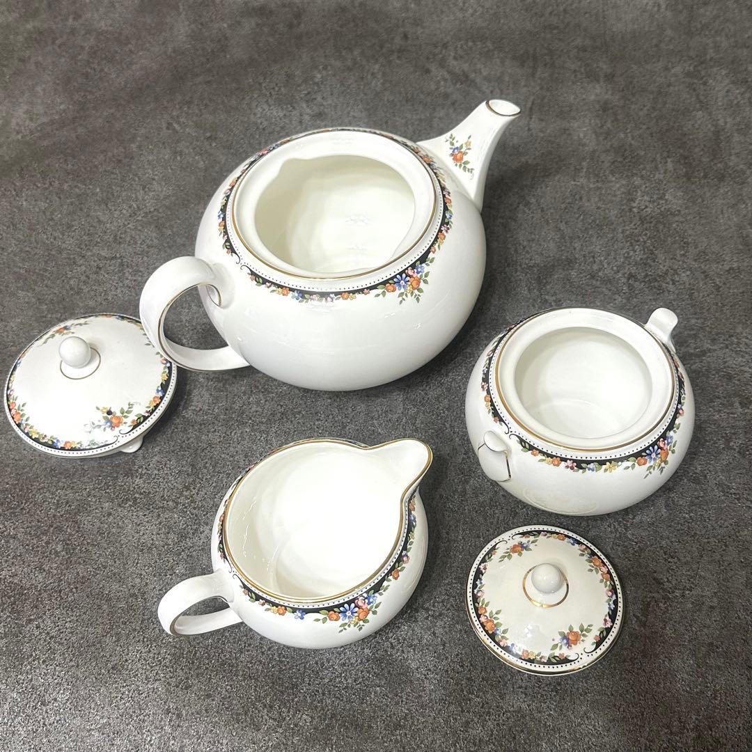  オズボーン ピオニー ティーポット シュガーポット クリーマー