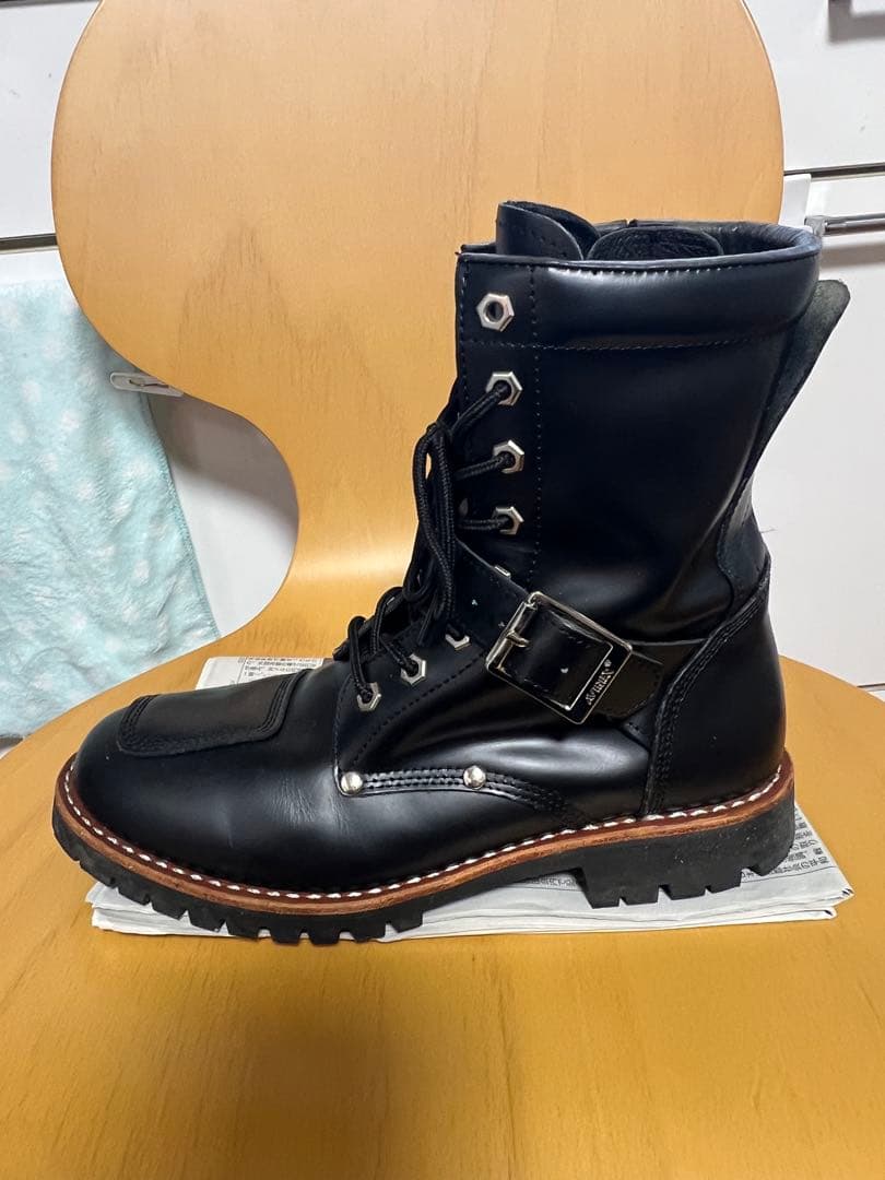 AVIREX アビレックス バイクブーツ ブーツ レザー 黒 ブラック メンズ