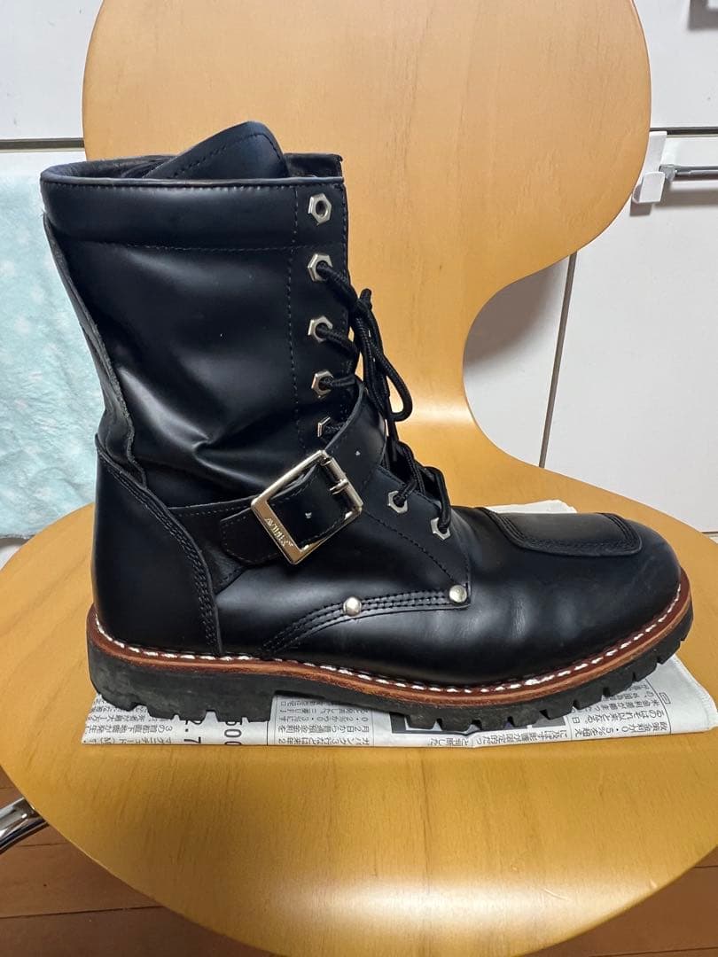 AVIREX アビレックス バイクブーツ ブーツ レザー 黒 ブラック メンズ