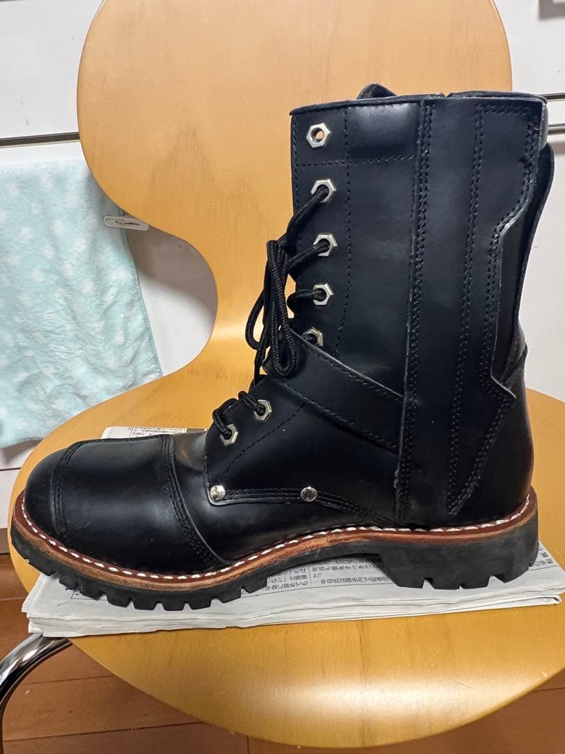 AVIREX アビレックス バイクブーツ ブーツ レザー 黒 ブラック メンズ