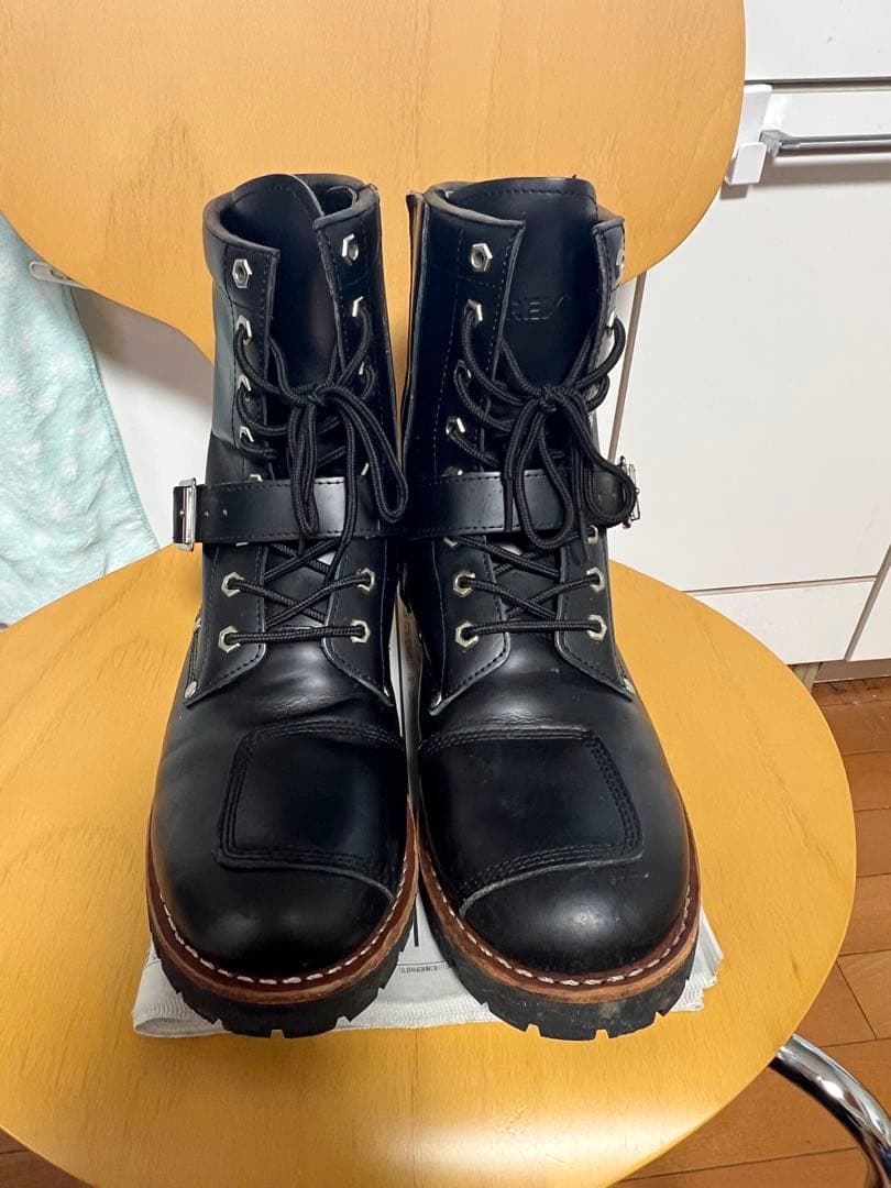 AVIREX アビレックス バイクブーツ ブーツ レザー 黒 ブラック メンズ