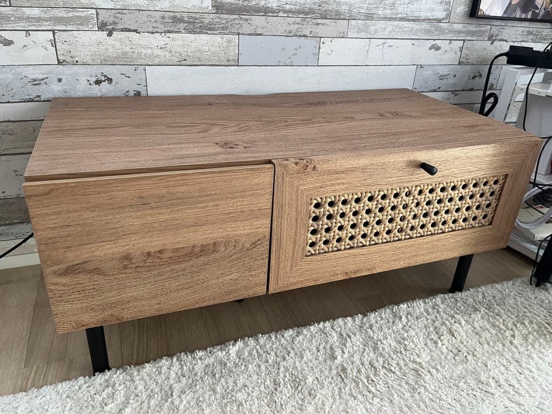 【©️さま専用】LOWYAラタン調 テレビ台 幅80cm