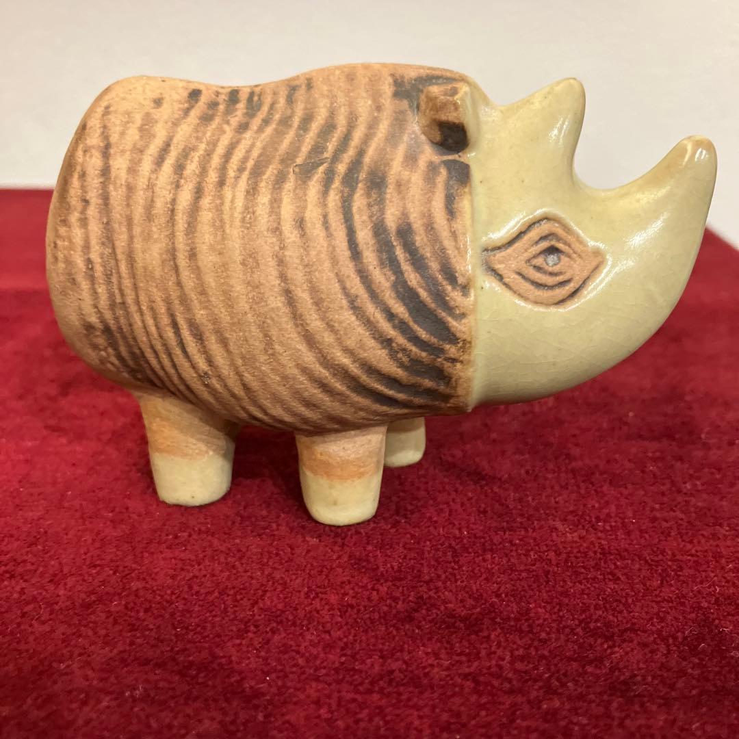 リサラーソン　MENAGERI グスタフスベリ　サイ　ヴィンテージ　置物　工芸品