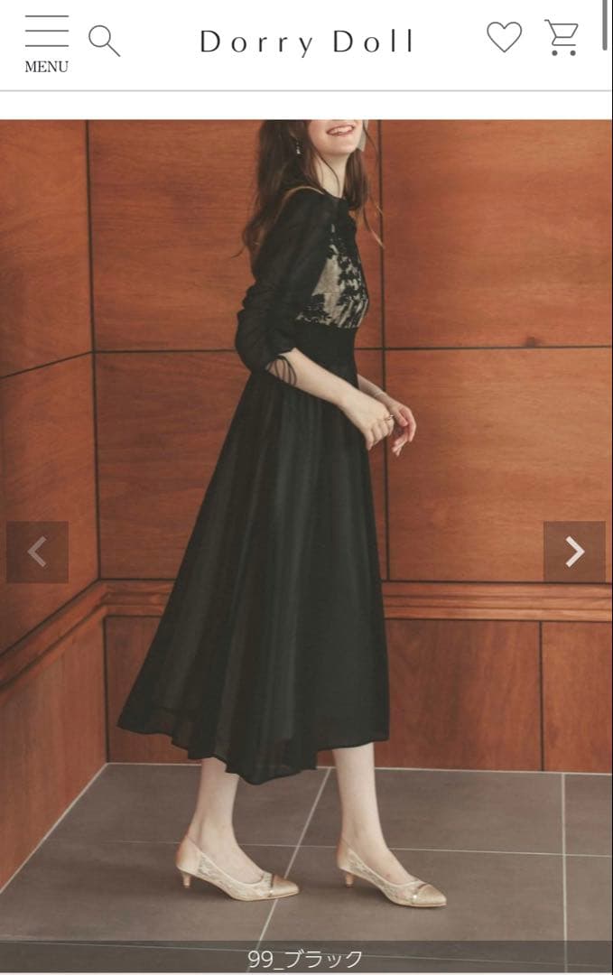 ※金土日限定！値下げ相談受付中【Dorry Doll 】ドレス（Sサイズ）
