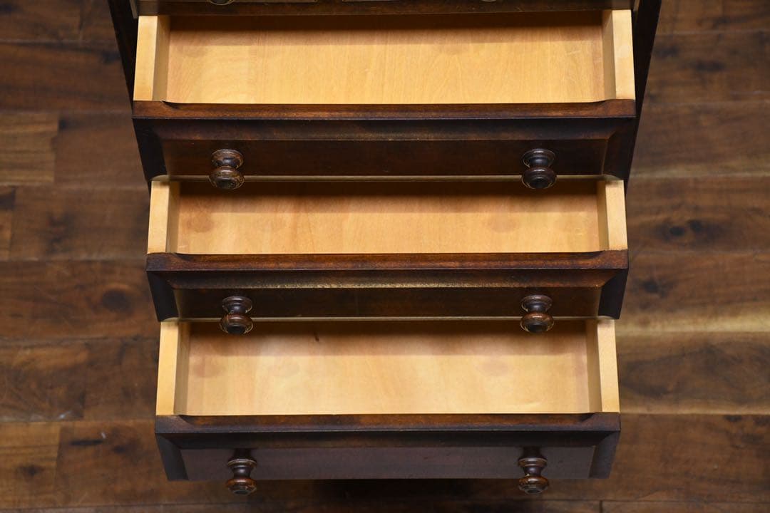 EIK51 北海道民芸家具 HM875 整理箱 小引出し 14.3万 整理タンス