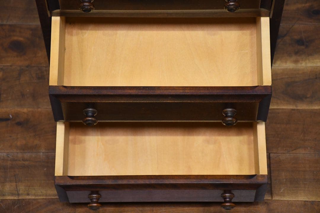 EIK51 北海道民芸家具 HM875 整理箱 小引出し 14.3万 整理タンス