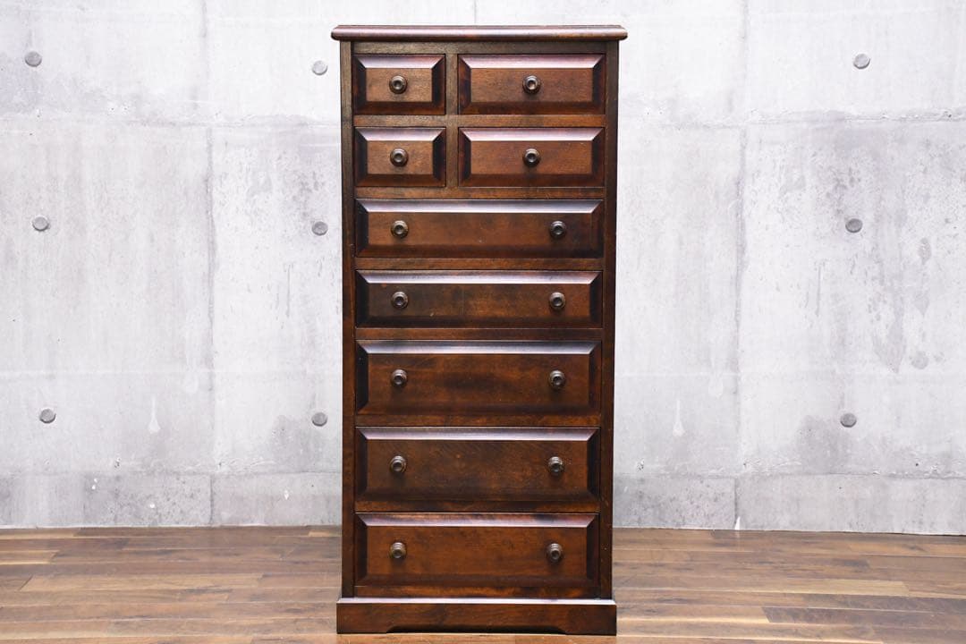 EIK51 北海道民芸家具 HM875 整理箱 小引出し 14.3万 整理タンス