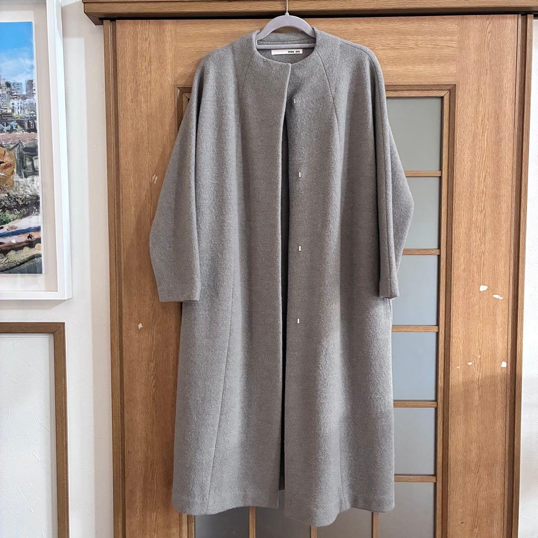 evam eva(エヴァムエヴァ) プレスウールロングコート