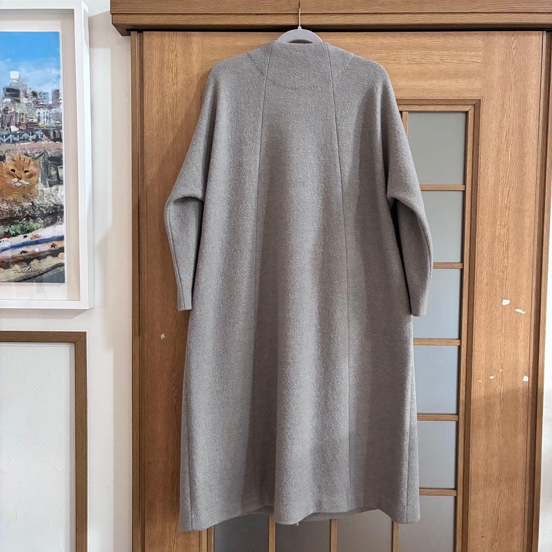 evam eva(エヴァムエヴァ) プレスウールロングコート