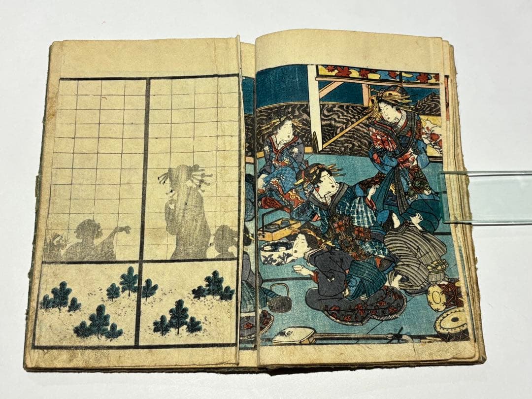 「春色松の栄 上ノ巻」歌川国芳画 女好庵主人作 1冊|春画 艶本 浮世絵 和本