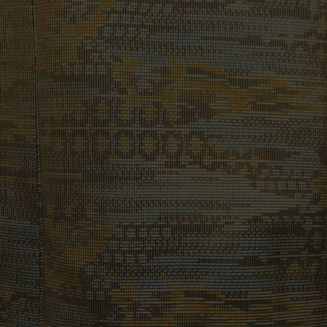 未使用近い　美品　袷　正絹　大島紬　小紋　フルセット