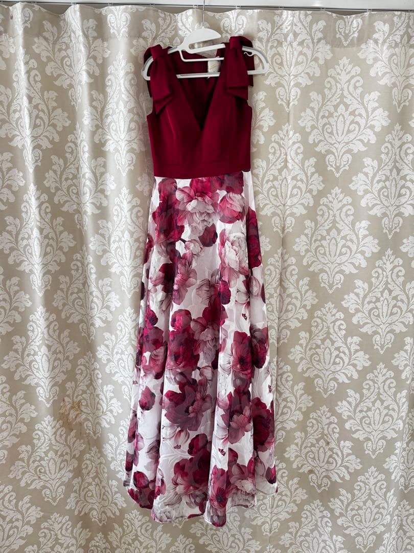 Settann 花柄ロングドレス