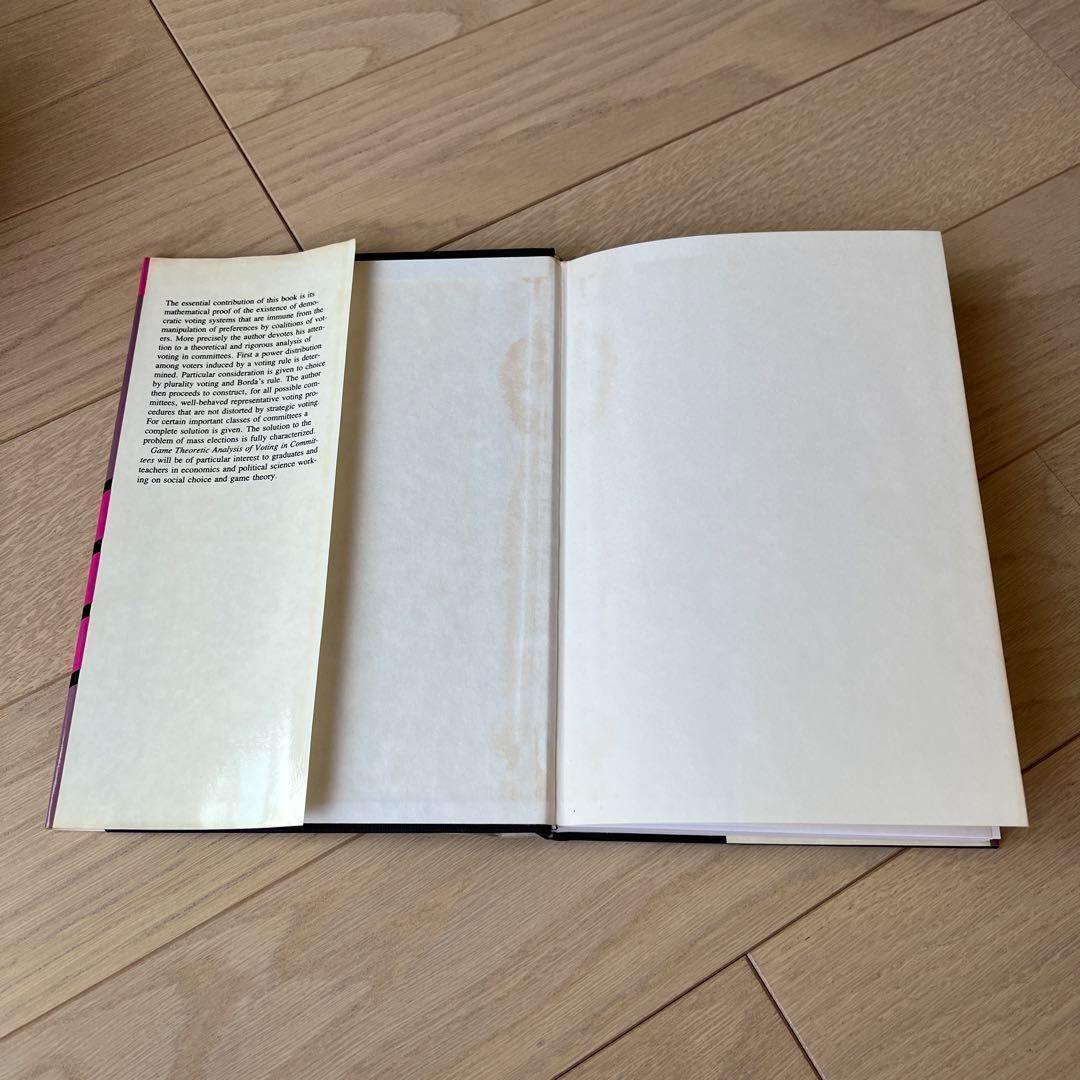 洋書 Game Theoretic Analysis of Voting in ...