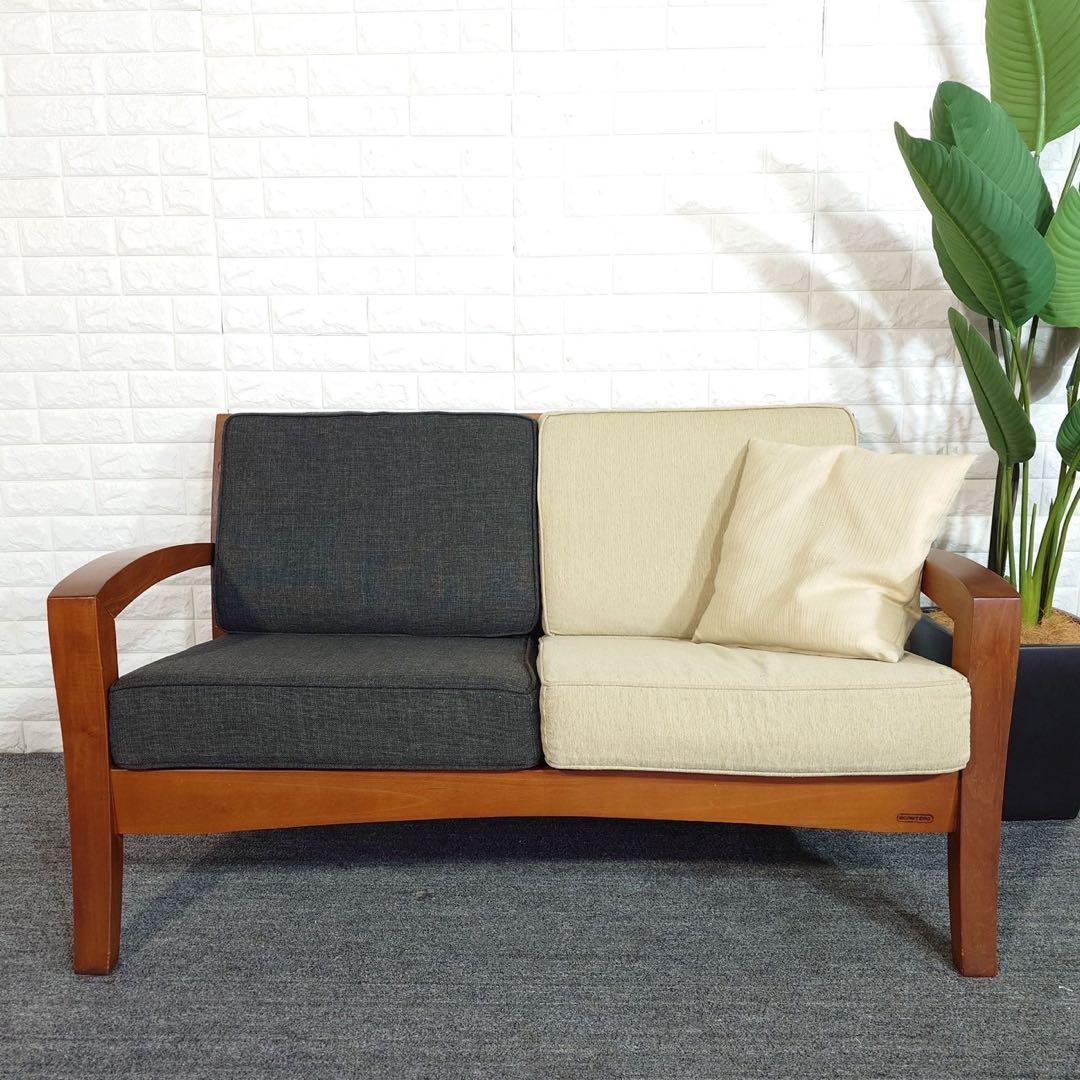 SCANTEAK スキャンティーク 2人掛けソファ 木製フレーム I064