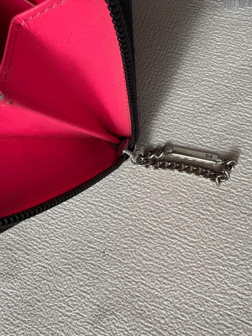 シャネル CHANEL 長財布 ファスナー ココマーク黒