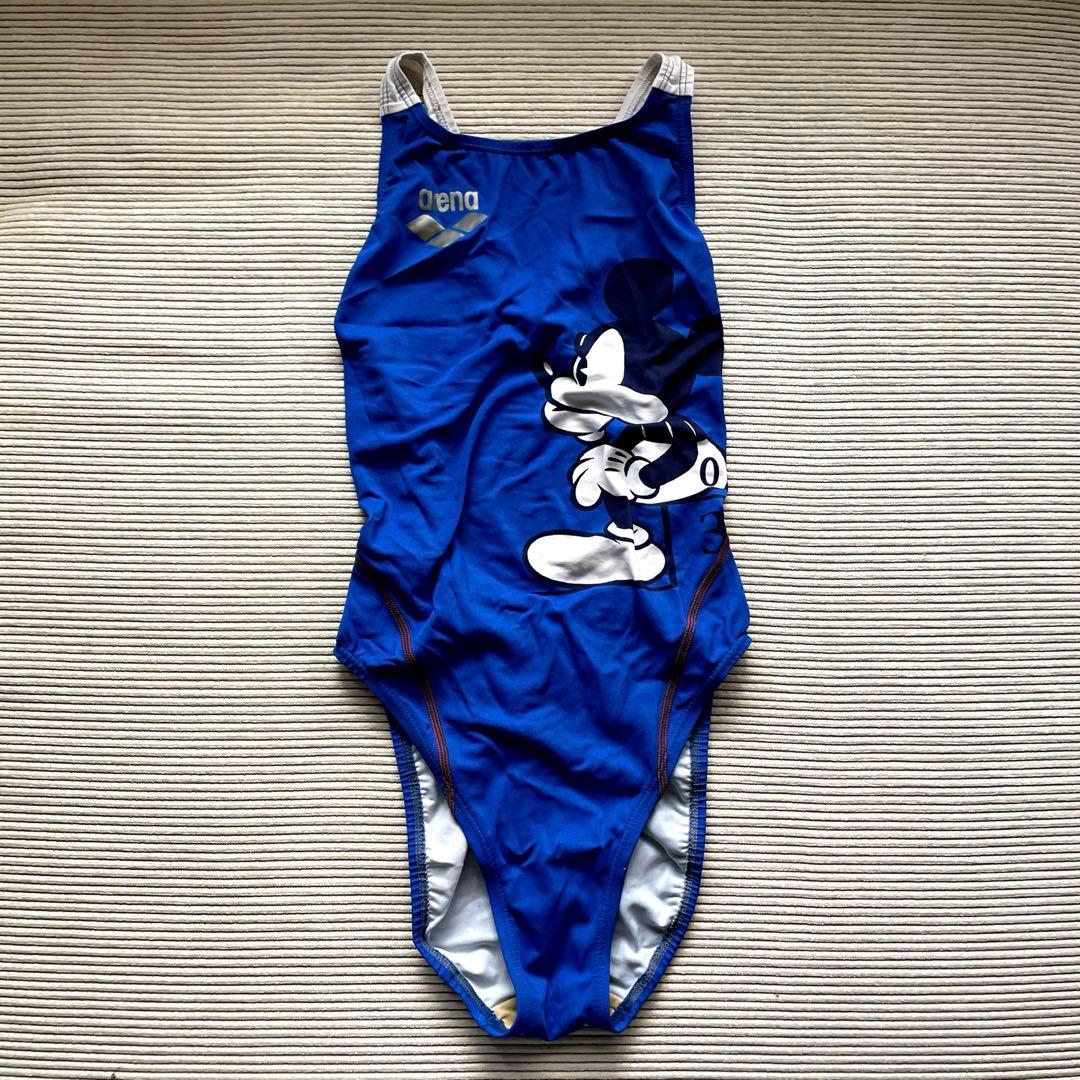 アリーナ競泳水着〈ミッキーマウス〉ハイレグ ニュークスモデル サイズM 美品