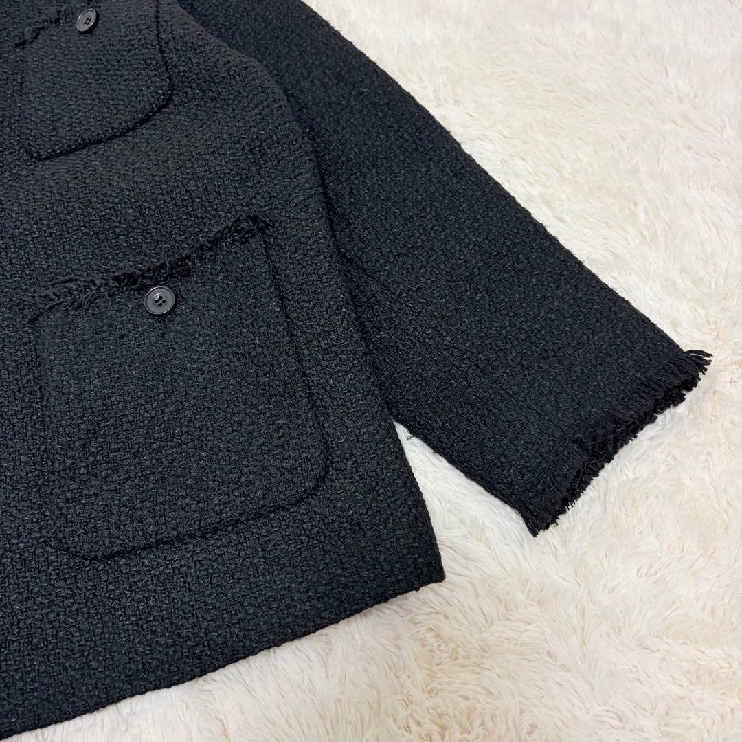 22AW✨ジャーナルスタンダード　ツイードジャケット　ノーカラージャケット