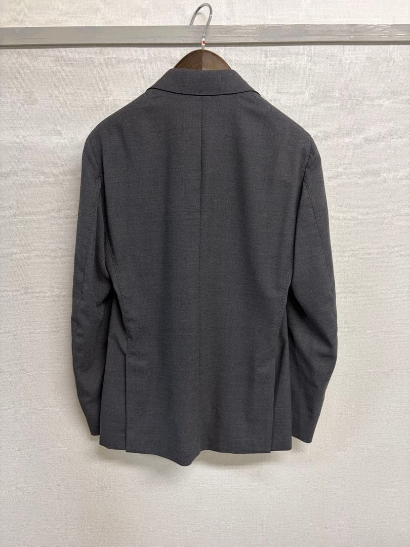 美品 ラルディーニ LARDINI ダークグレー テーラードジャケット 44