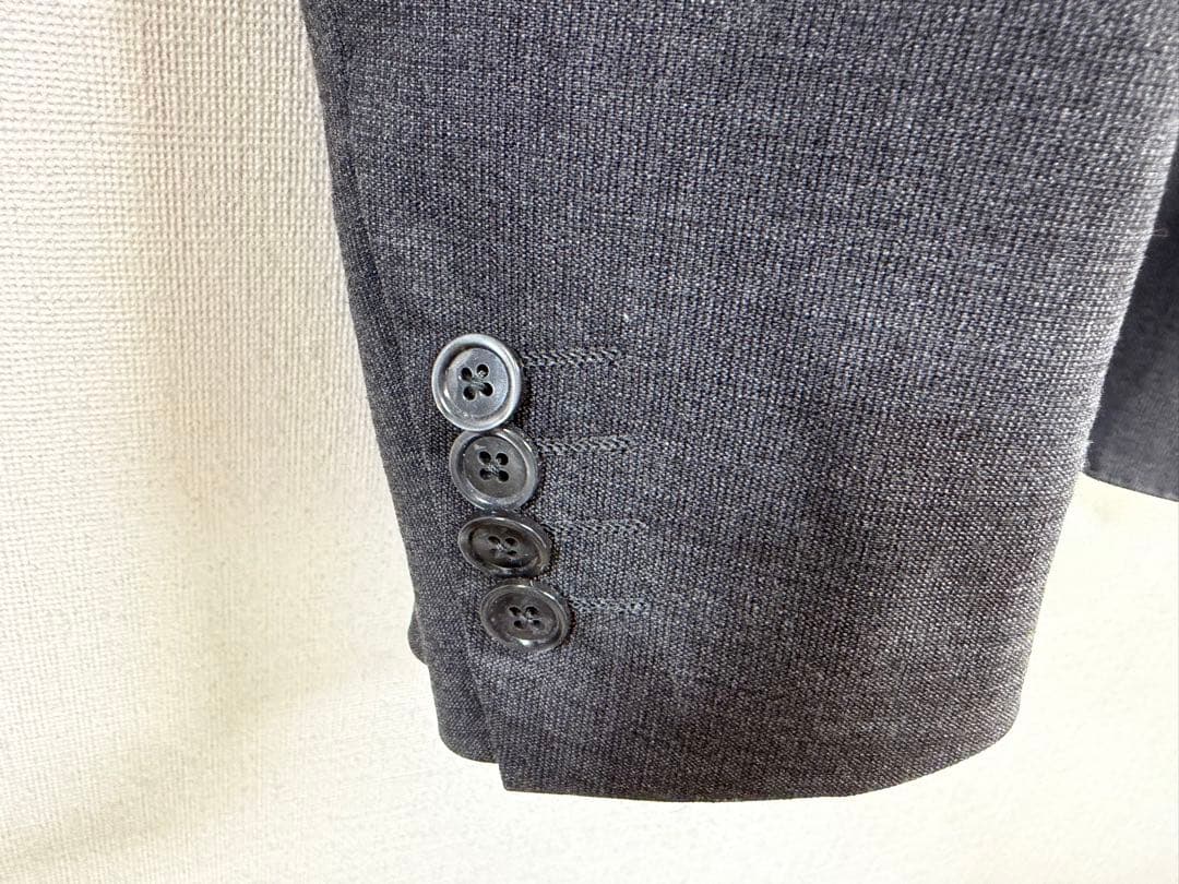 美品 ラルディーニ LARDINI ダークグレー テーラードジャケット 44