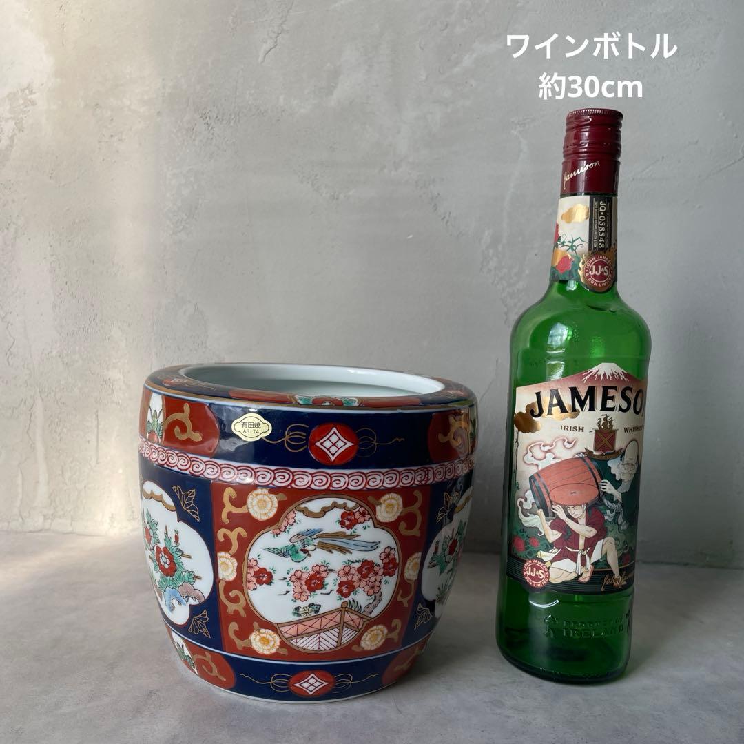 有田焼 伊万里 金彩錦 陶器製火鉢 秀峰 6寸 和風 花鳥 手炙り