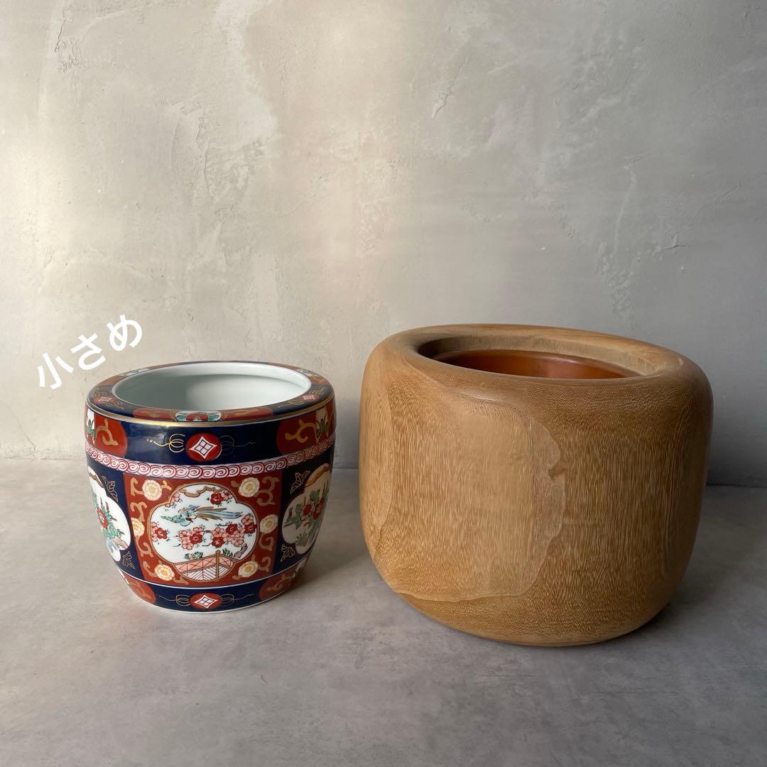 有田焼 伊万里 金彩錦 陶器製火鉢 秀峰 6寸 和風 花鳥 手炙り