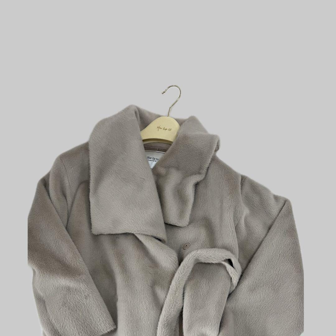 Herlipto Grace Wrap Coat ベージュ Mサイズ