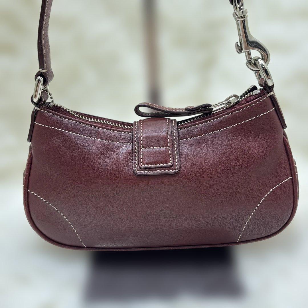 良品 COACH コーチ アクセサリーポーチ　ソーホー　ワンショルダー　レザー