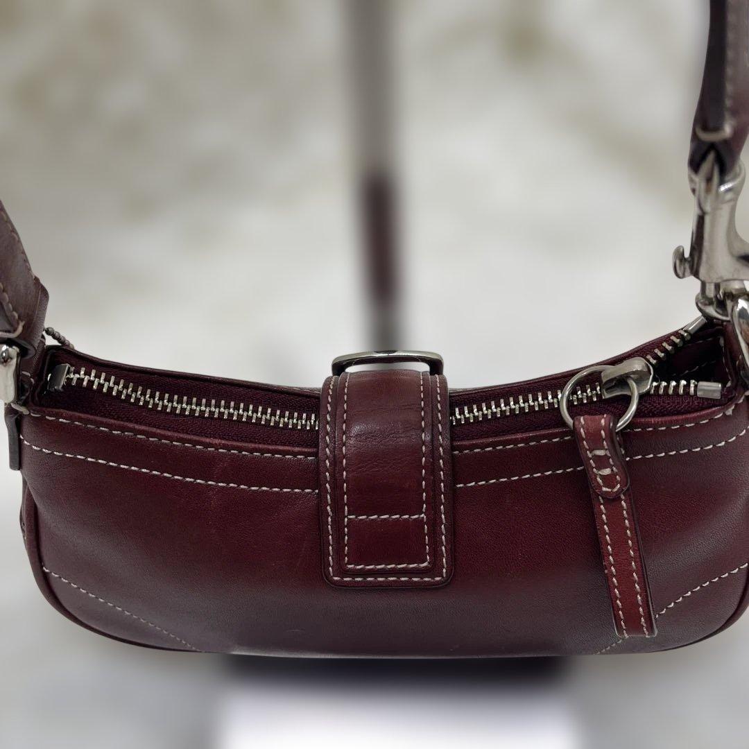 良品 COACH コーチ アクセサリーポーチ　ソーホー　ワンショルダー　レザー