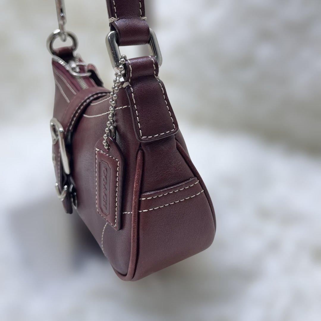 良品 COACH コーチ アクセサリーポーチ　ソーホー　ワンショルダー　レザー