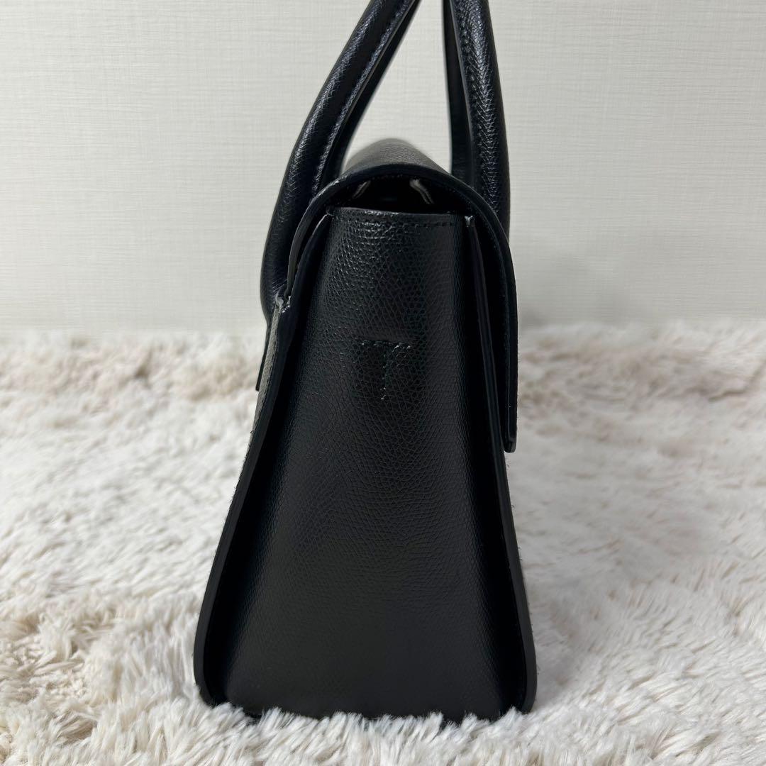 美品 FURLA フルラ ショルダーバッグ 2way 黒 ゴールド メトロポリス