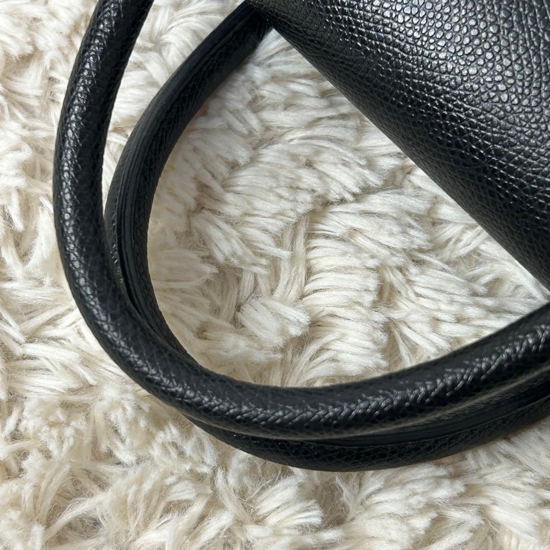 美品 FURLA フルラ ショルダーバッグ 2way 黒 ゴールド メトロポリス