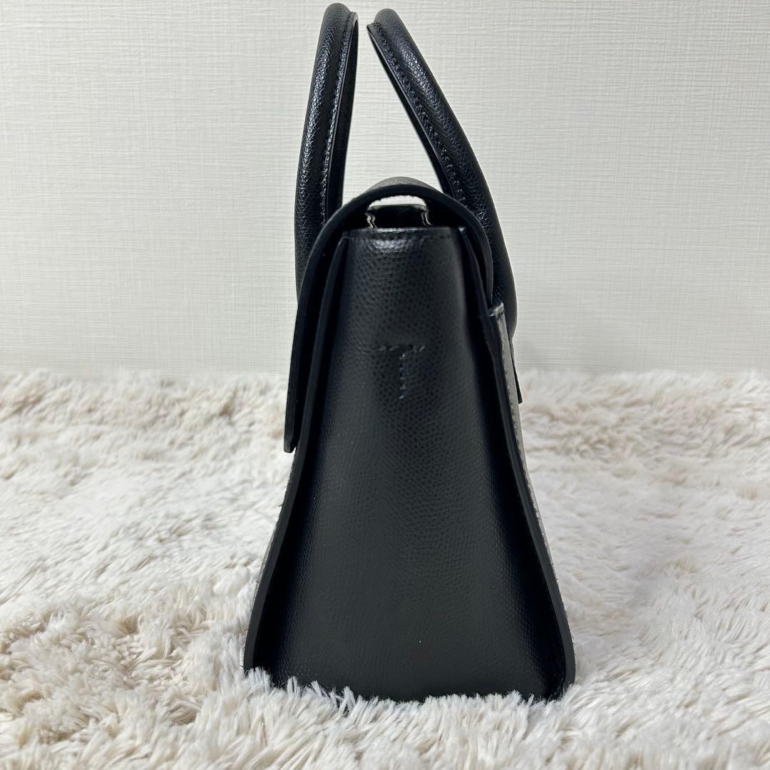 美品 FURLA フルラ ショルダーバッグ 2way 黒 ゴールド メトロポリス