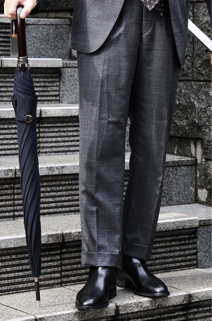 #メンズブーツ【美品】山陽山長　防水　誠十郎　サイドゴアブーツ