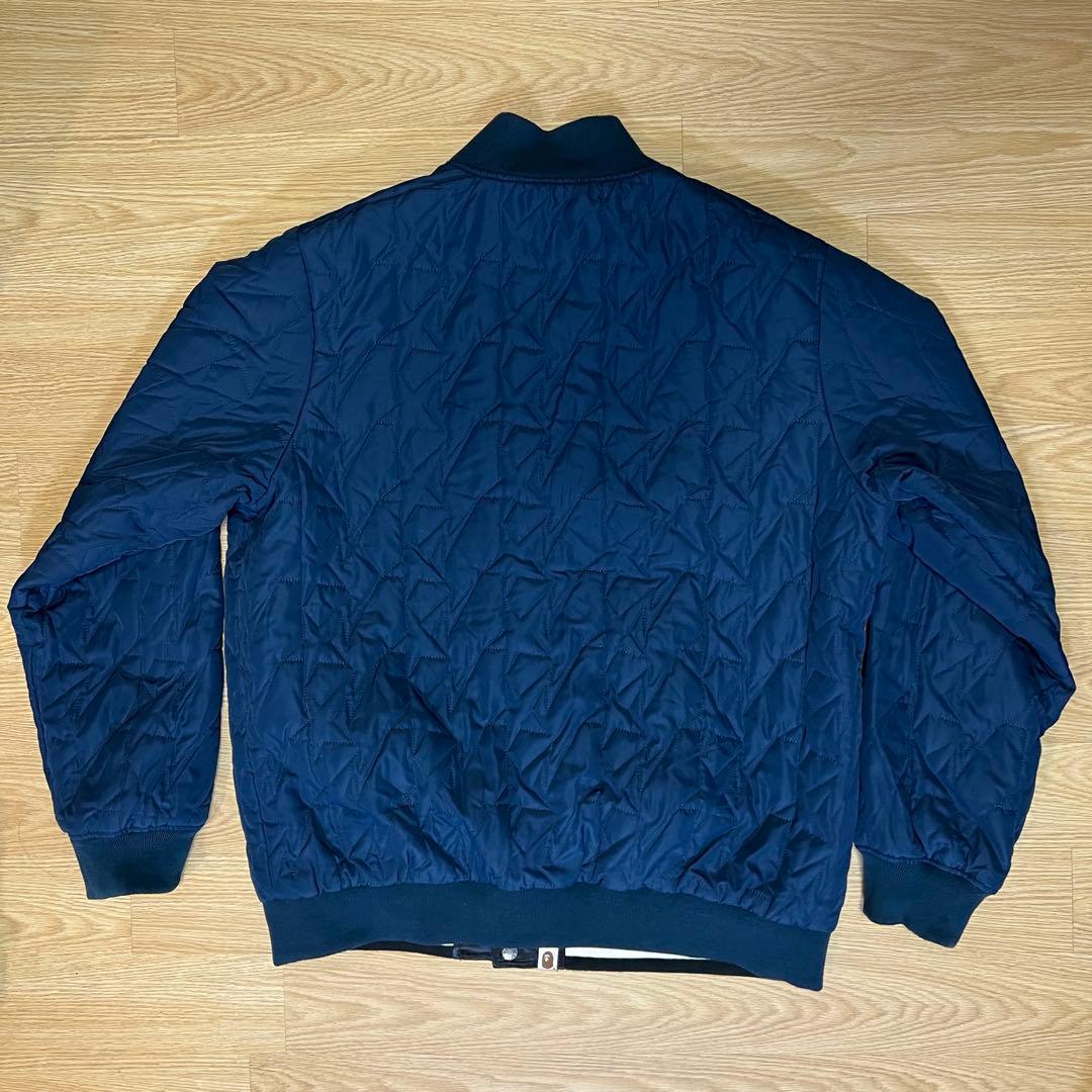 ケ*ン様 A BATHING APE BAPE スタジャン 2XL 黒×紺